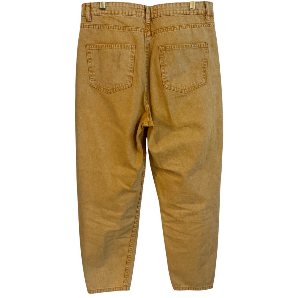 Denim Co Mustard Yellow High Rise Mom Jeans Women's US 8 100% Cotton - Picture 5 of 10